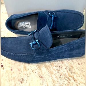 Salvatore Ferragamo Parigi Suede Moccasin Loafers